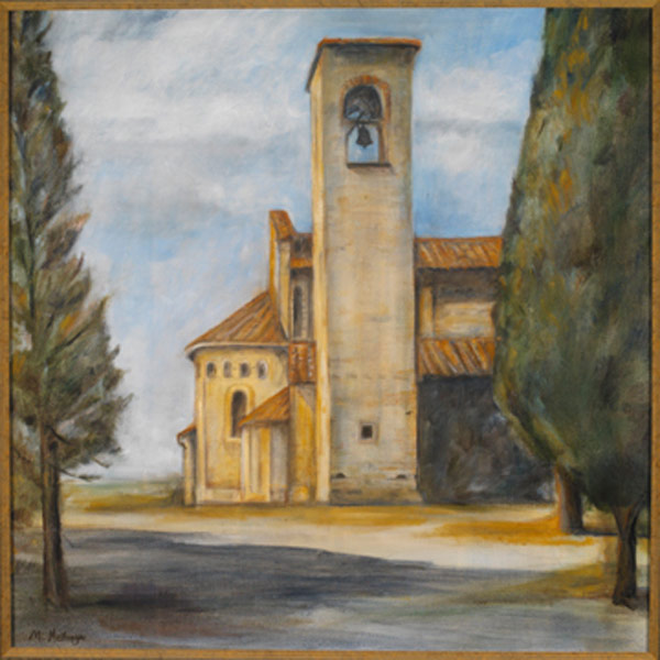 Church in Artimino, 24¨ x 24¨, oil on canvas