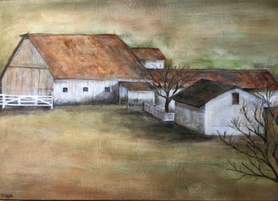 Sonoma Farm, oil on canvas